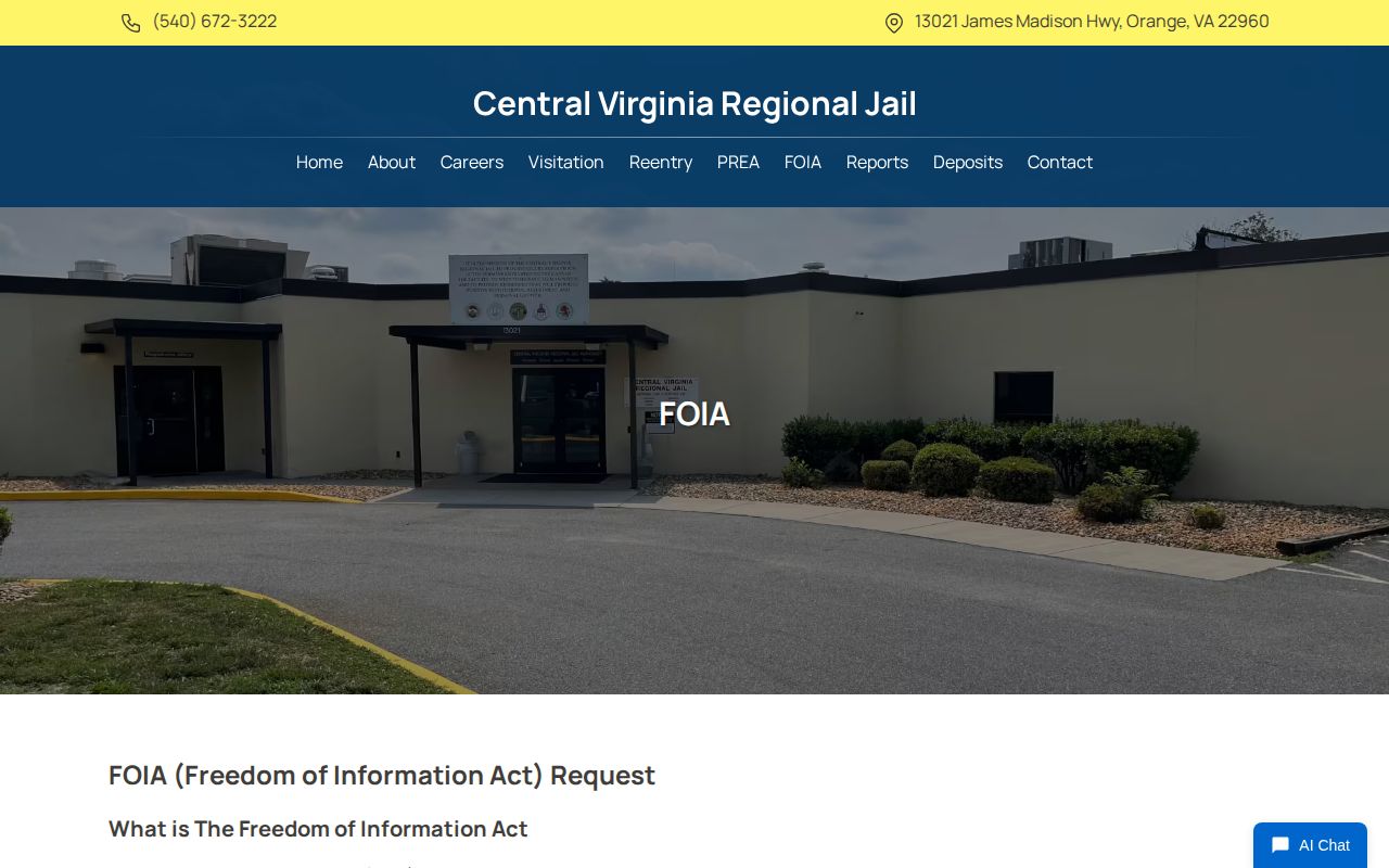 Orange County 24-hour release record request instructions from CVRJ
